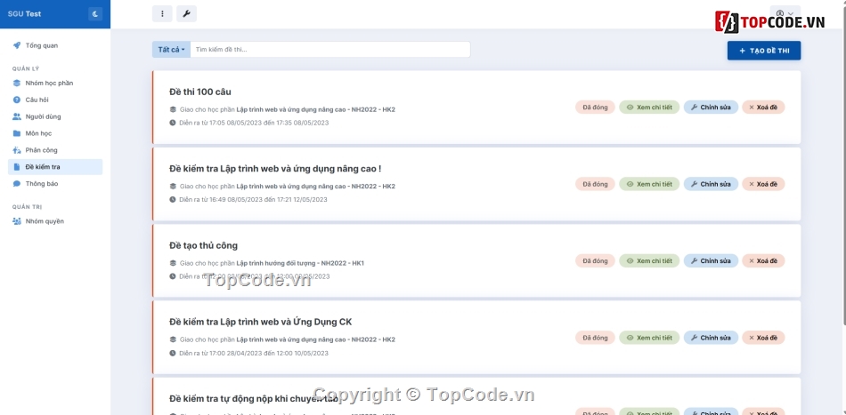 Quản lý sinh viên,trắc nghiệm php,thi php